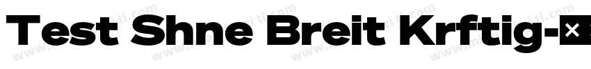 Test Shne Breit Krftig字体转换